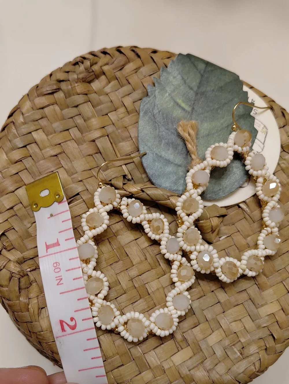 Anthropologie RAQUEL Beaded Dangle Earrings